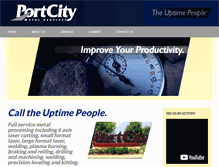 Tablet Screenshot of portcitymetals.com